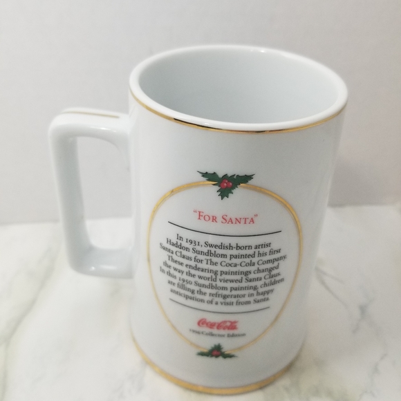 Vintage Santa poem Mug. Santa Coca-Cola - Picture 2 of 4